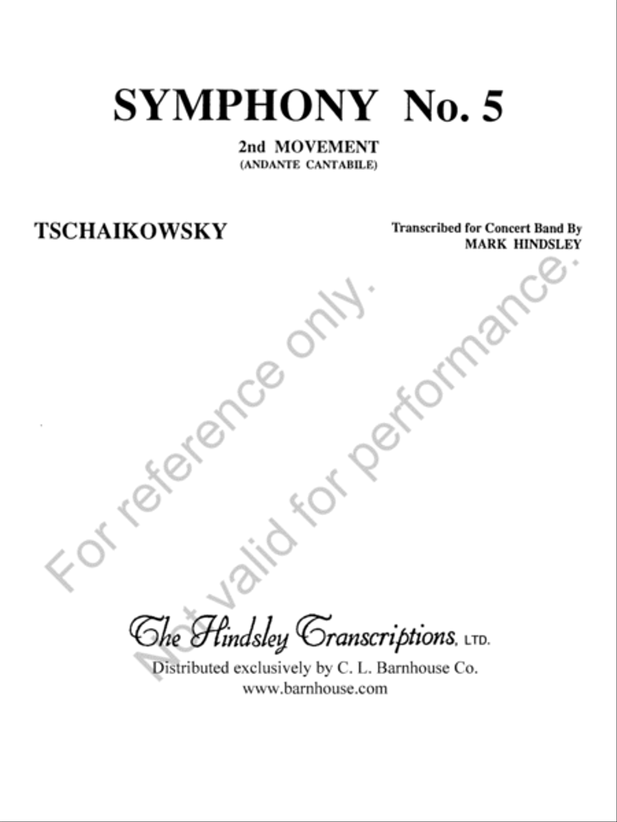 Symphony No. 5 Concert Band scores gallery preview page 2