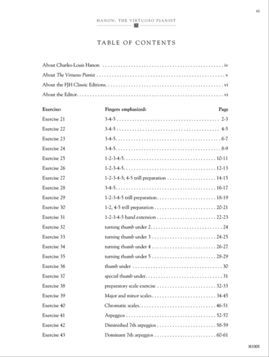 Hanon -- The Virtuoso Pianist, Part II - Scales and Arpeggios