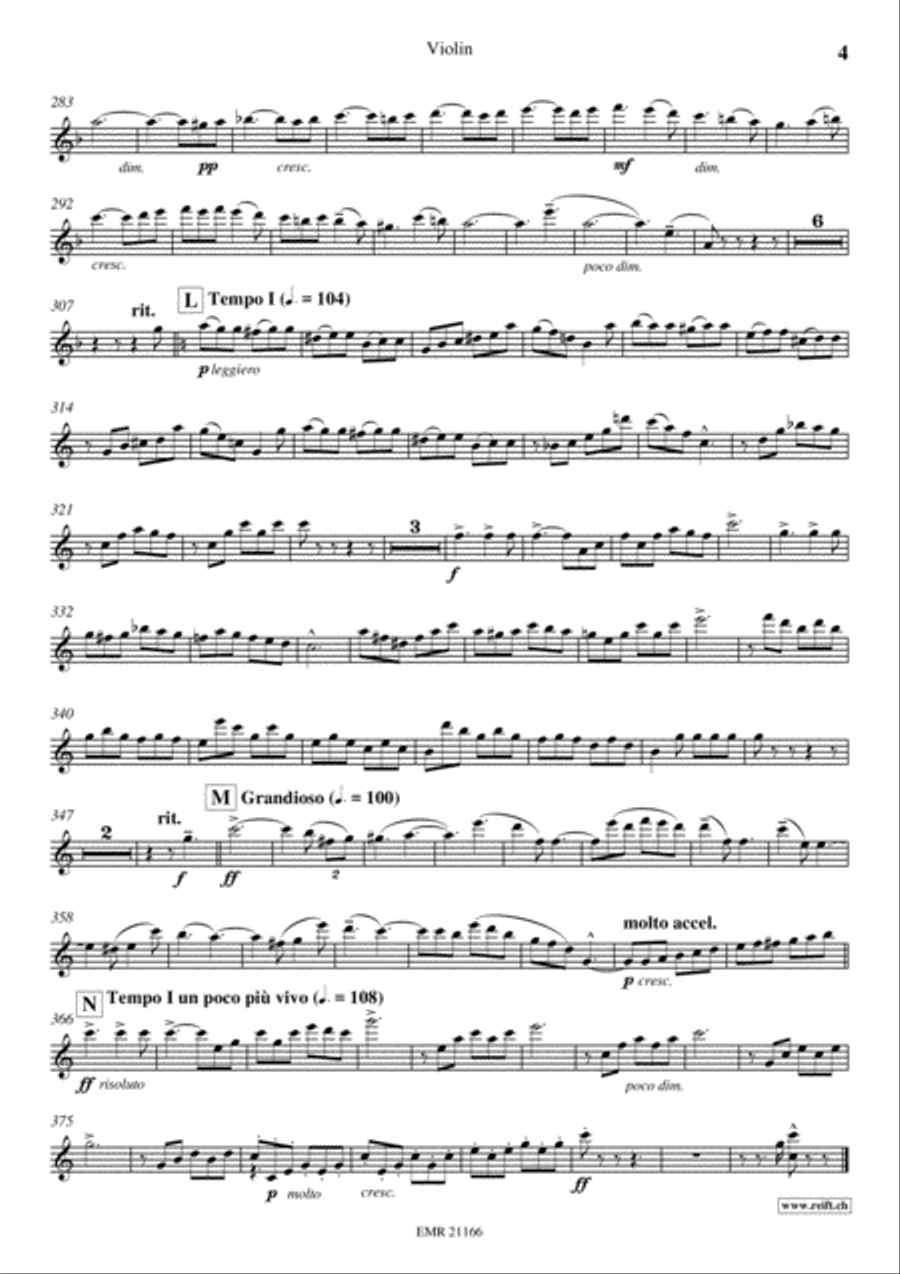 Concerto No. 2 Violin Solo scores gallery preview page 5