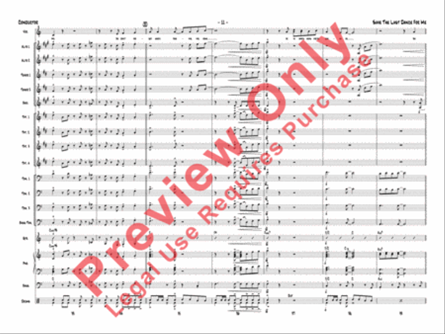 Save the Last Dance for Me Jazz Ensemble scores gallery preview page 14