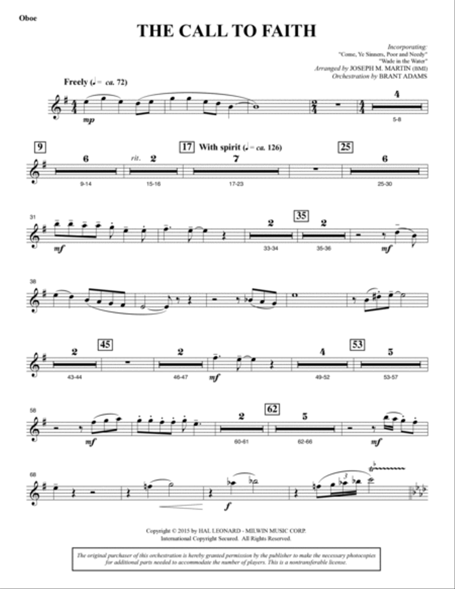 A Journey To Hope (A Cantata Inspired By Spirituals) - Oboe Choir scores gallery preview page 2