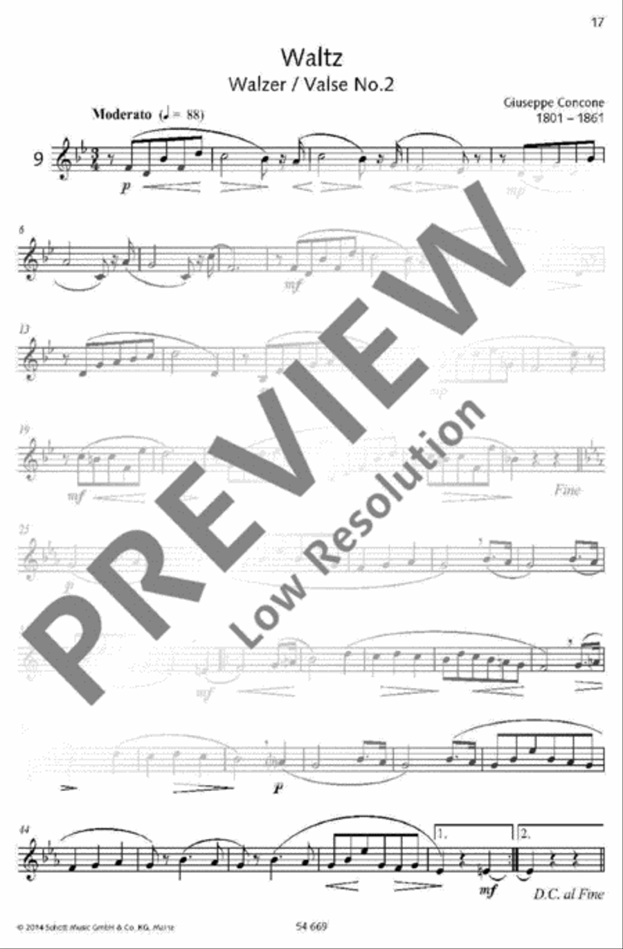 30 Characteristic Studies B-Flat Trumpet scores gallery preview page 16