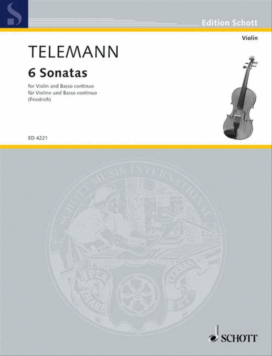 6 Sonatas 6 Sonatas Violin scores gallery preview page 1