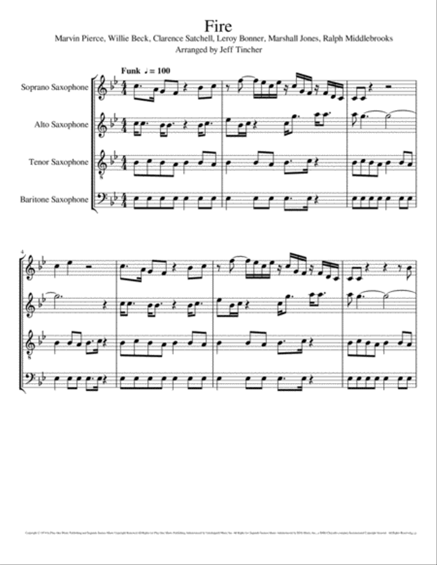 Fire Woodwind Quartet scores gallery preview page 2