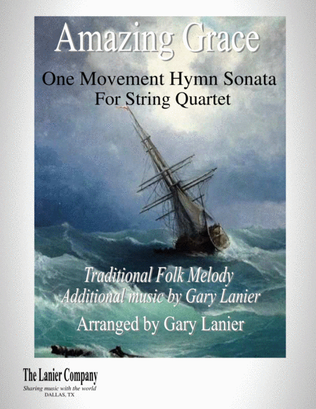 AMAZING GRACE Hymn Sonata for String Quartet (Score with Violin 1, Violin 2, Viola and Cello parts i