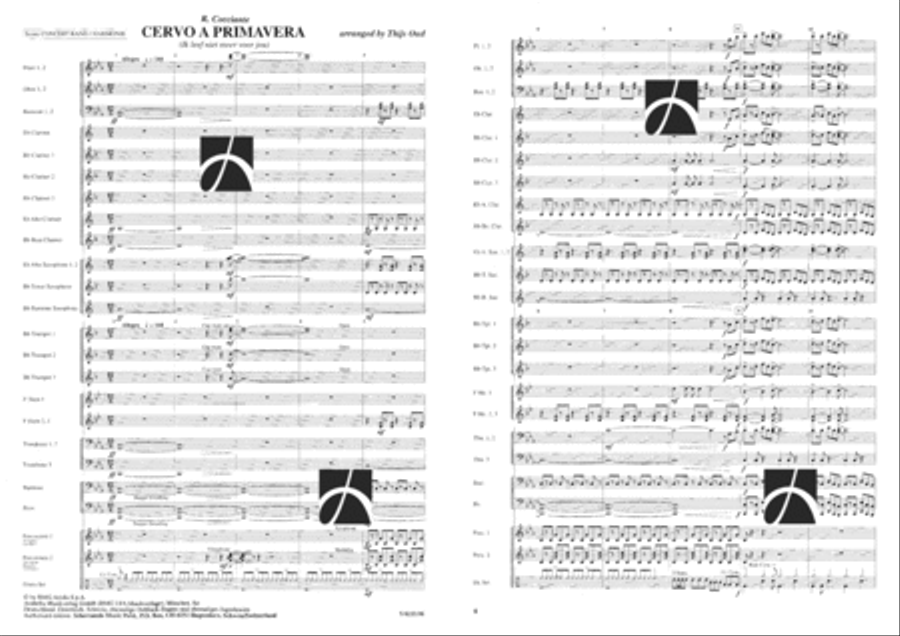 Cervo a Primavera Concert Band scores gallery preview page 2