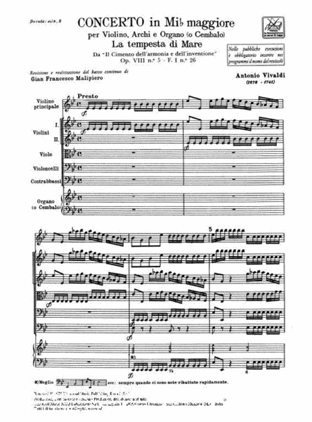 Concerto In Eb Op.VIII N.5 RV 253