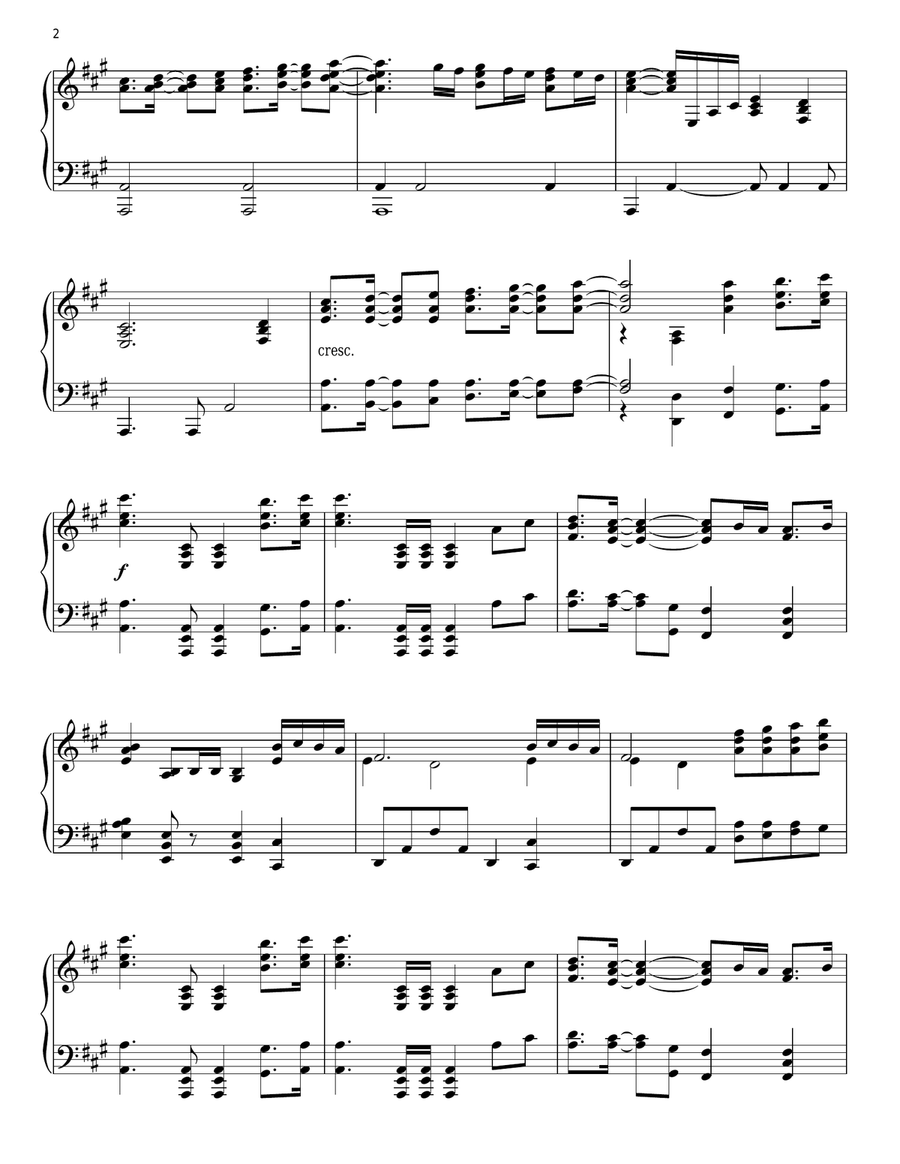 Agnus Dei Piano Solo scores gallery preview page 2