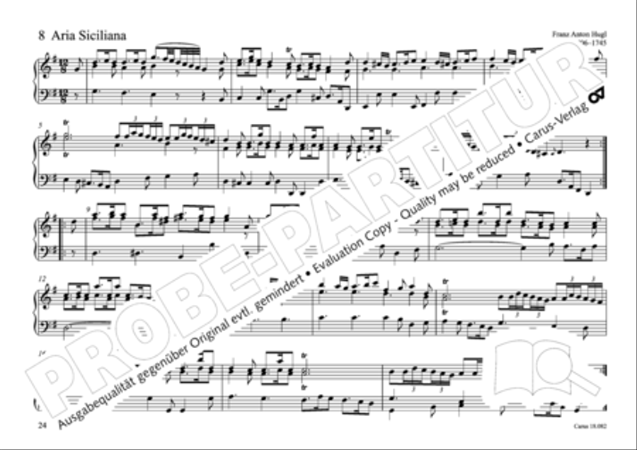 Pastoral music for organ, vol. 2: Germany, Bohemia, Austria, South Tyrol Organ Solo scores gallery preview page 25