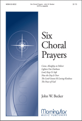 Book cover for Six Choral Prayers