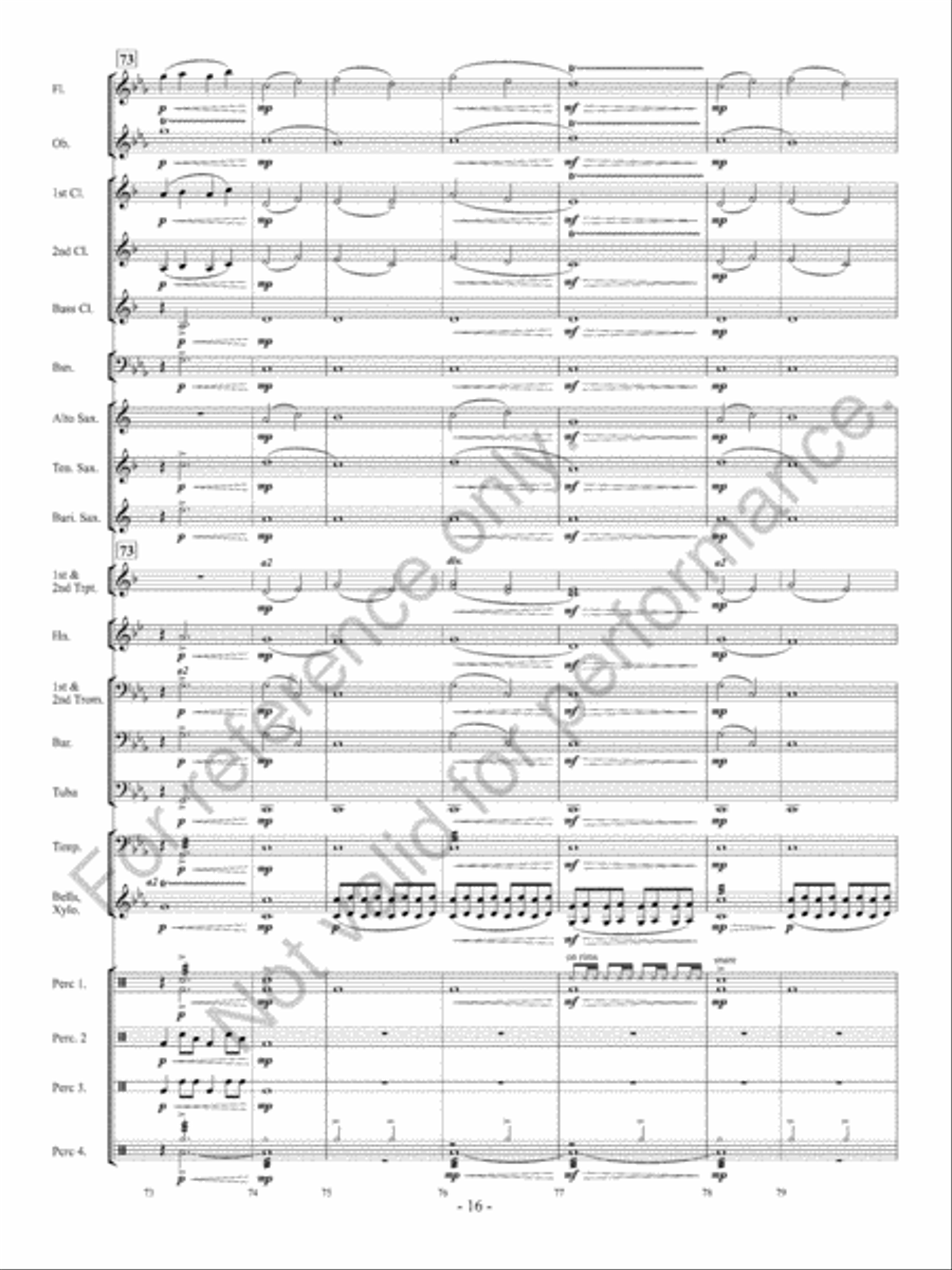 Ancient Conquest Concert Band scores gallery preview page 17