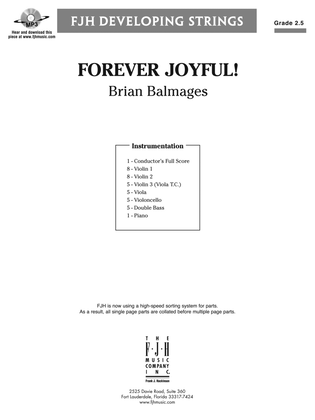 Book cover for Forever Joyful!: Score