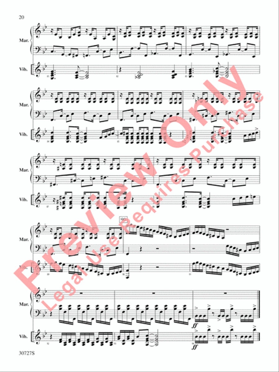 The Gershwin Mallet Collection Percussion scores gallery preview page 21