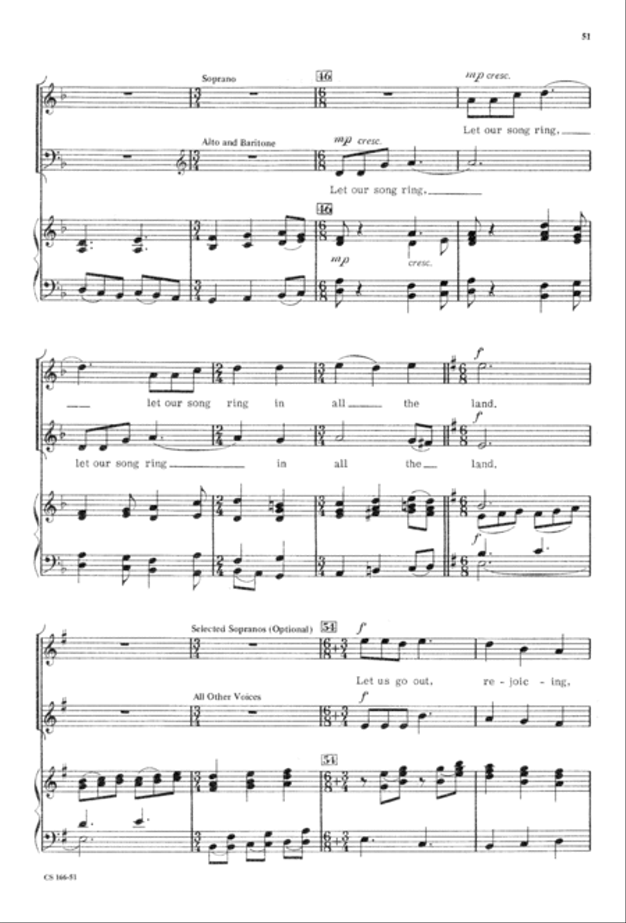 Sacred Anthem Book 3-Part scores gallery preview page 53