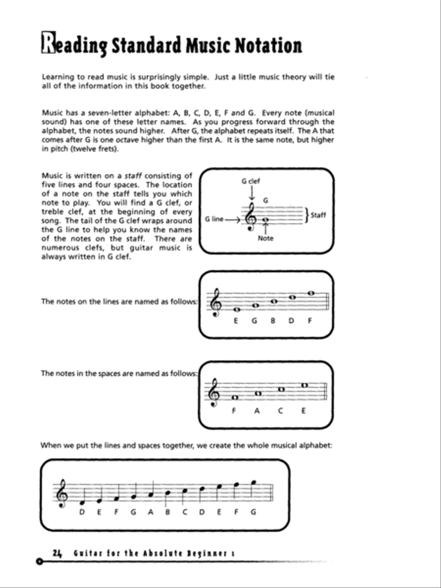 Guitar for the Absolute Beginner, Book 1 Easy Guitar scores gallery preview page 3