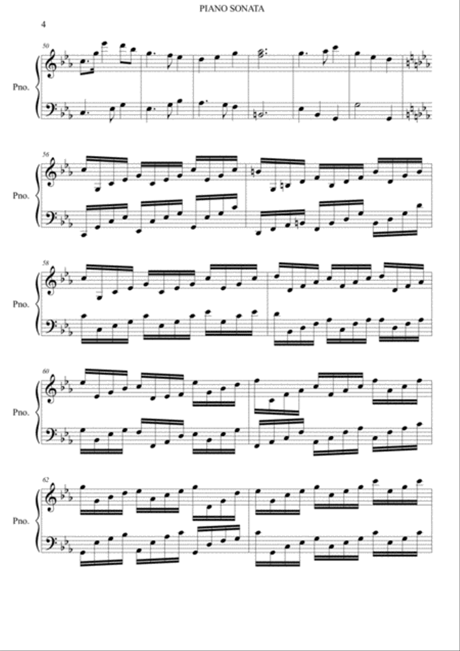 PIANO SONATA PIANO SONATA Piano Solo scores gallery preview page 4