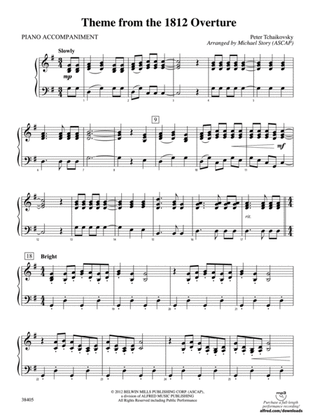 Theme from the "1812 Overture": Piano Accompaniment