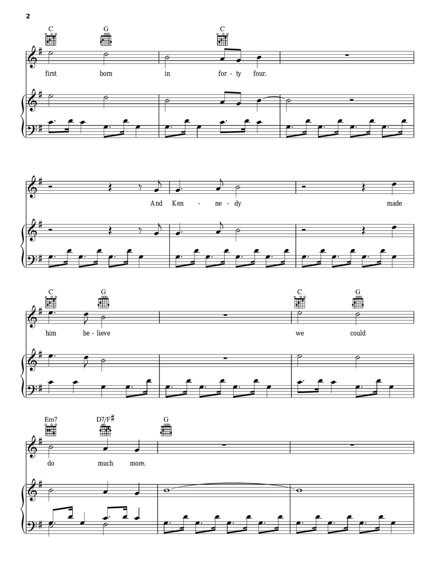 Charlie Boy Charlie Boy Piano, Vocal, Guitar scores gallery preview page 2