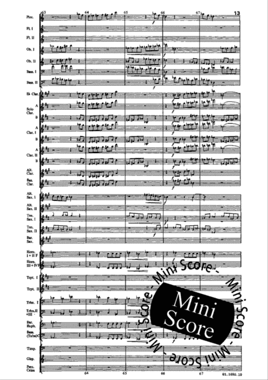 Geschwind Marsch by Beethoven Concert Band scores gallery preview page 17