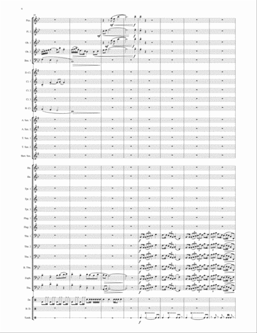 Way West of Wetherby - Windband Concert Band scores gallery preview page 6