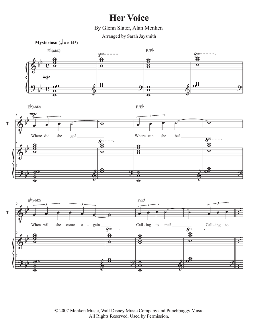 Her Voice 4-Part scores gallery preview page 1