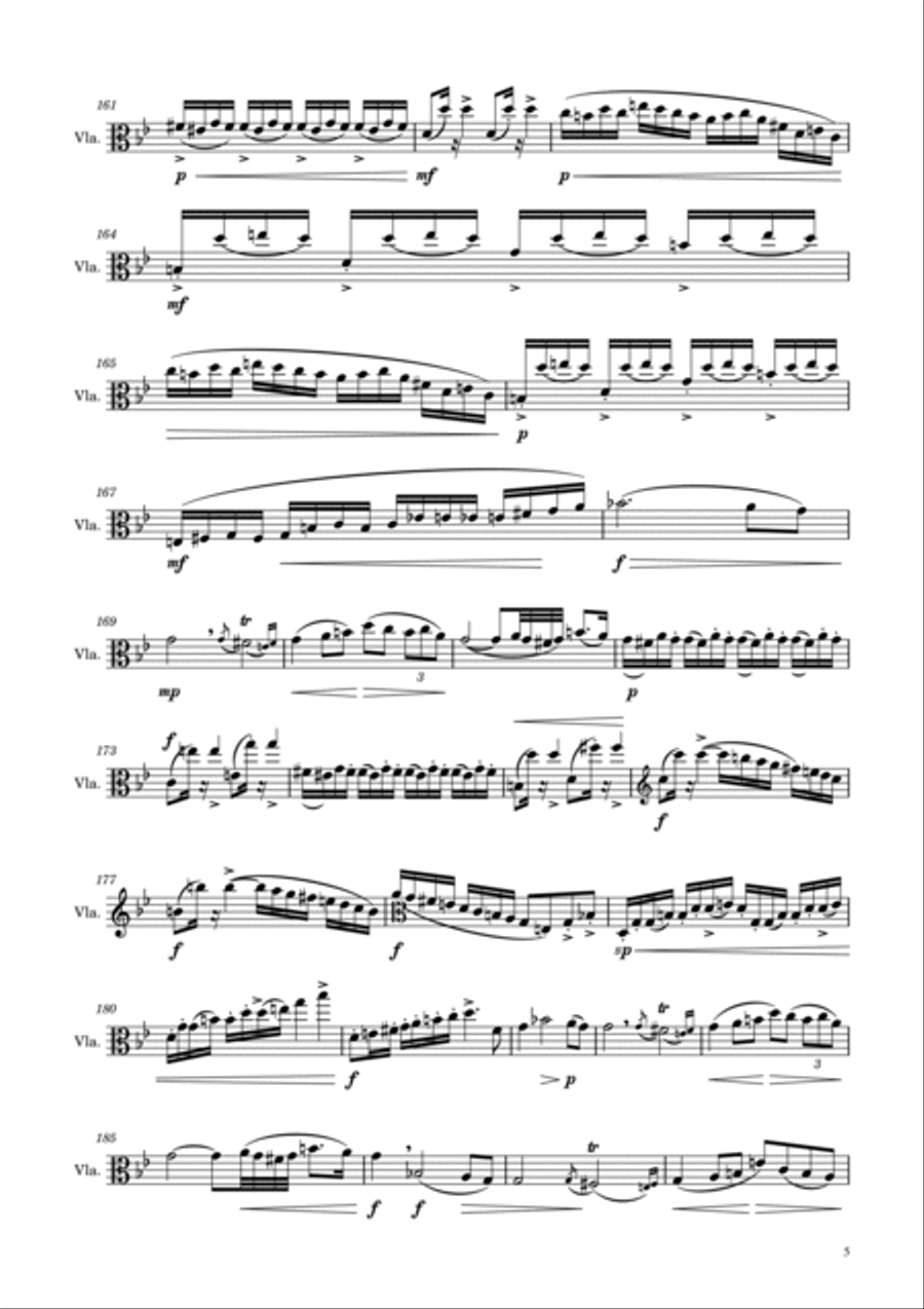 Franz Schubert - Arpeggione Sonata, D.821 in g minor - For Viola Solo Original Viola Solo scores gallery preview page 5