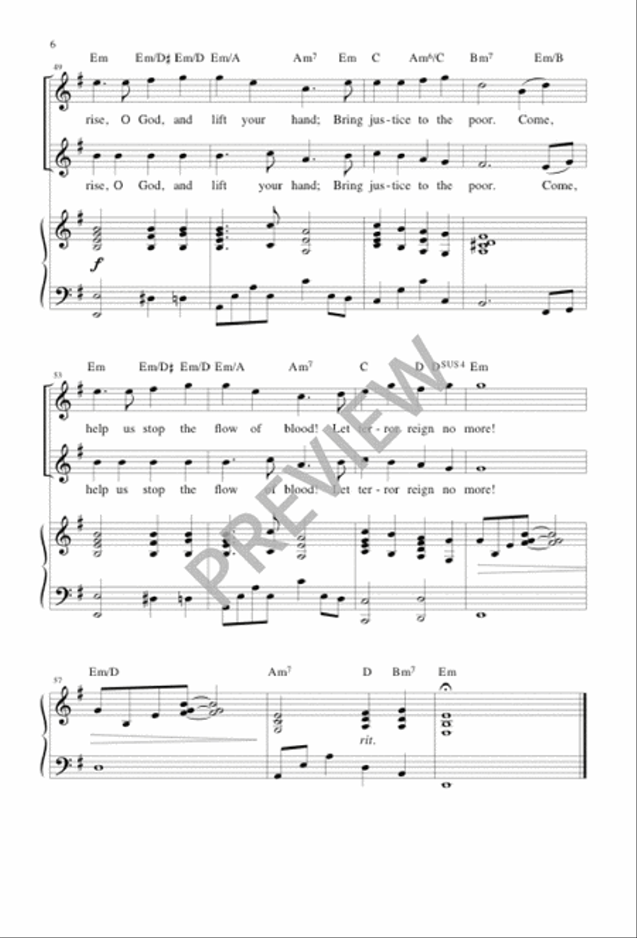 Why Stand So Far Away, My God? 4-Part scores gallery preview page 5