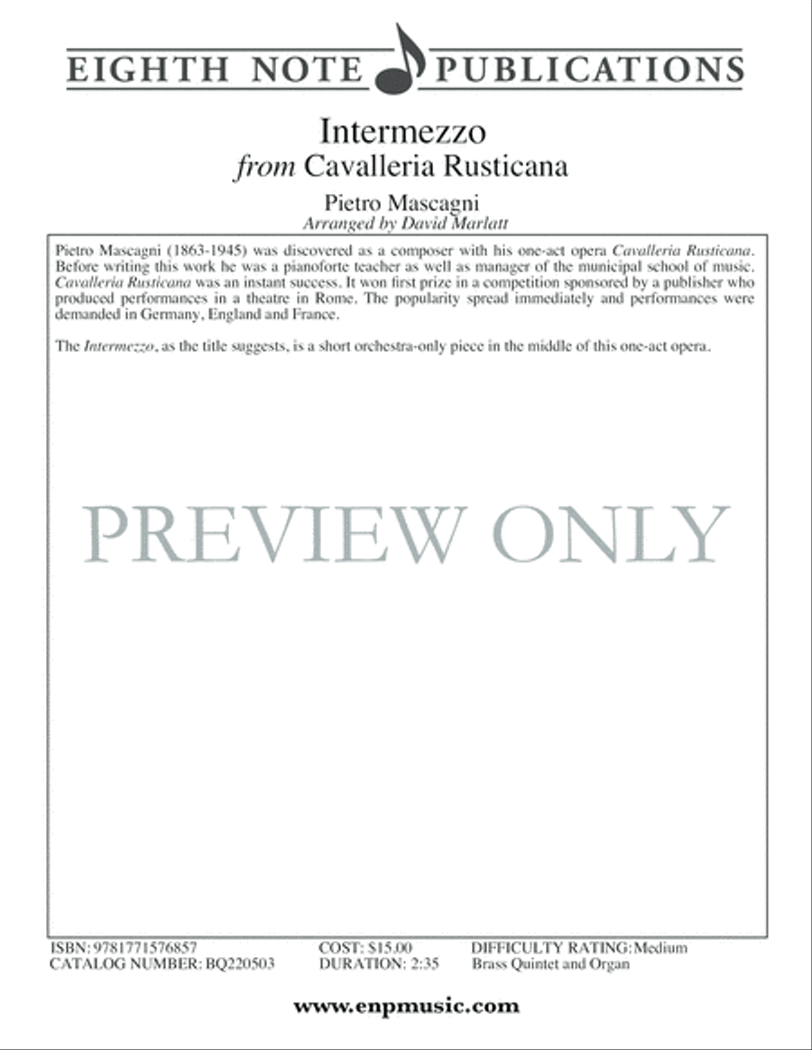 Intermezzo Brass Ensemble scores gallery preview page 2