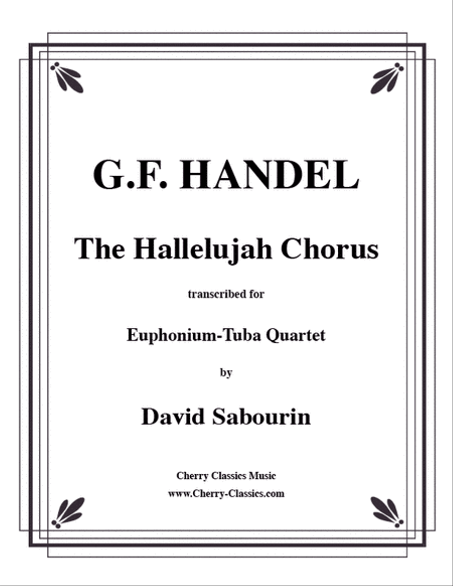 Hallelujah Chorus Hallelujah Chorus Tuba Quartet scores gallery preview page 1