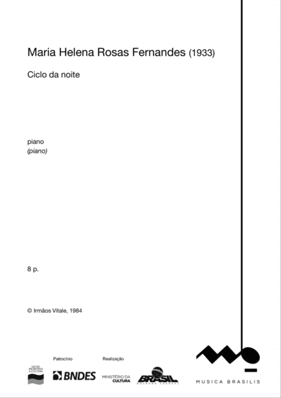 Ciclo da noite Piano Solo scores gallery preview page 2