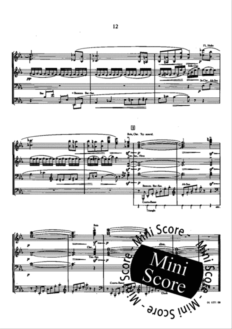 Trois Pieces Pittoresques Concert Band scores gallery preview page 16