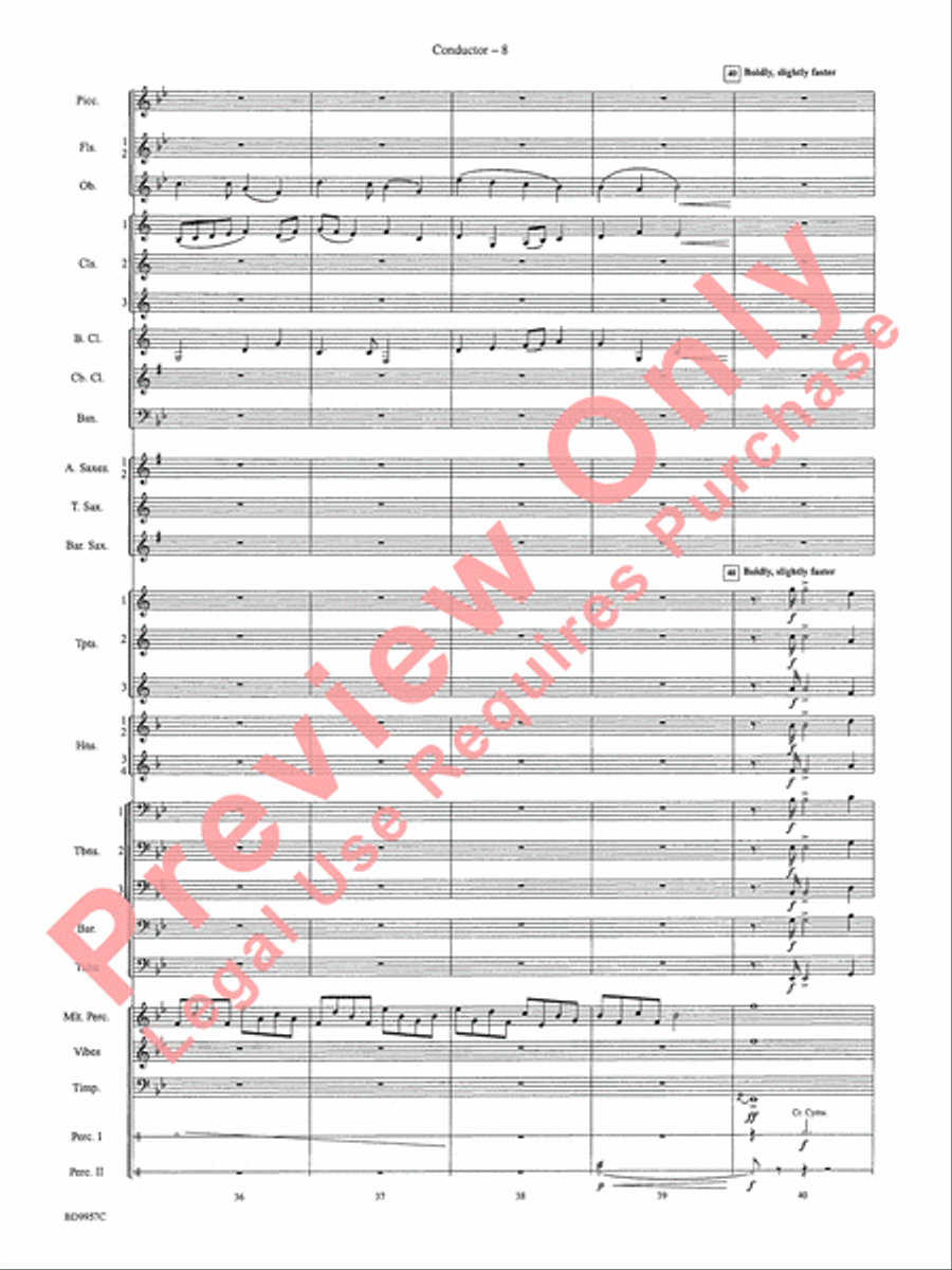 Angels, from the Realms of Glory Concert Band scores gallery preview page 11