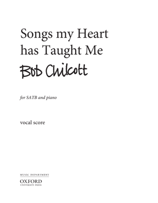 Book cover for Songs my Heart has Taught Me