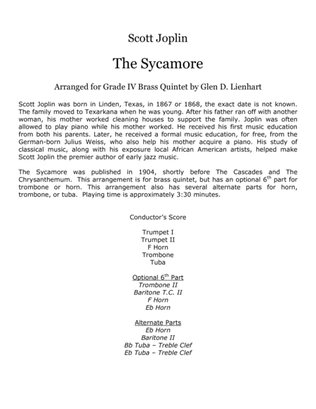 The Sycamore (Brass Quintet)