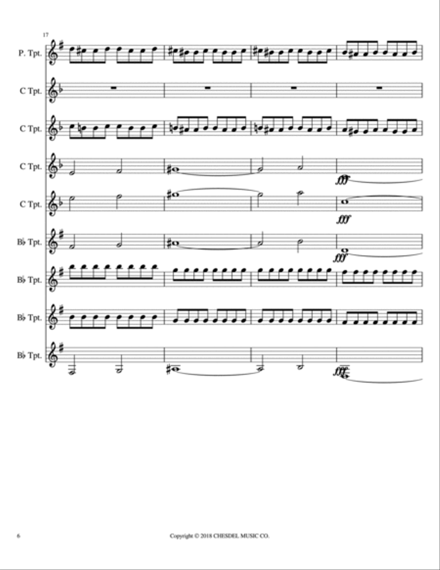 Night On Bald Mountain (mussorgsky) Brass Ensemble scores gallery preview page 6