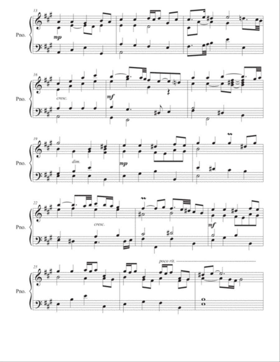 Prelude n.2 in A Major Piano Solo scores gallery preview page 2