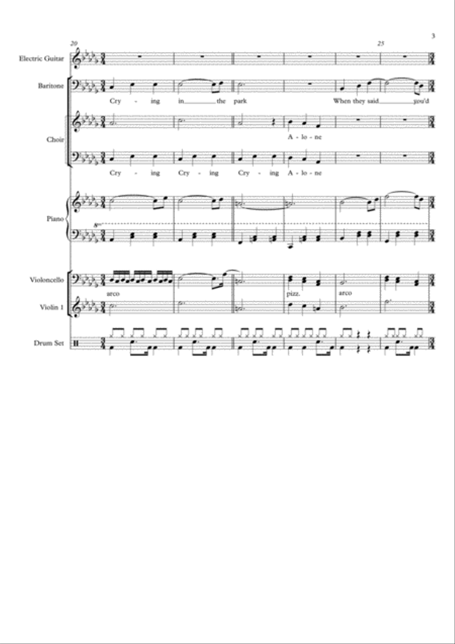 You're Not There You're Not There Choir scores gallery preview page 3