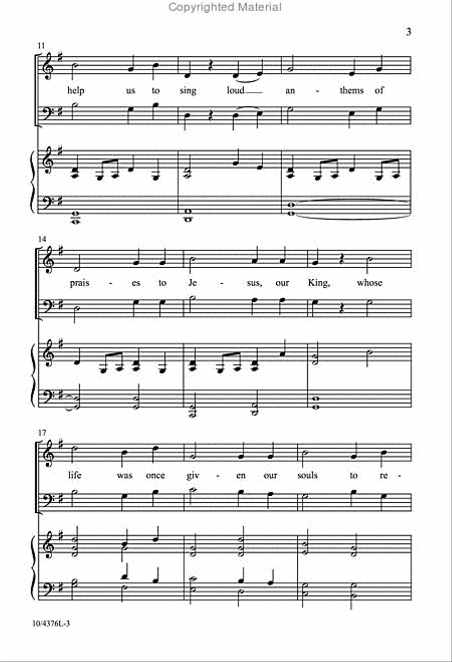 Come, Children of Zion Come, Children of Zion 4-Part scores gallery preview page 3