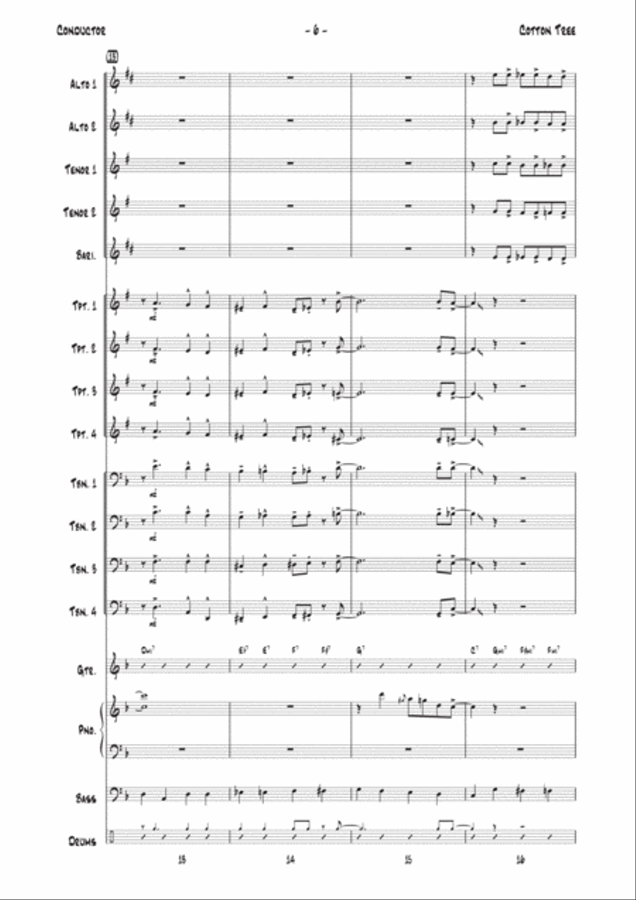 Cotton Tree Jazz Ensemble scores gallery preview page 6