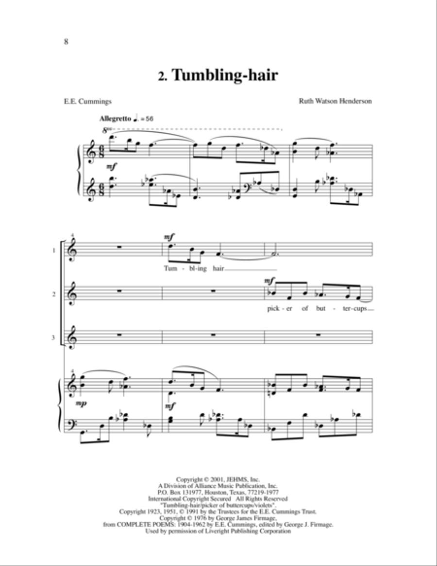 Chansons Innocentes Chansons Innocentes Women's Choir scores gallery preview page 10