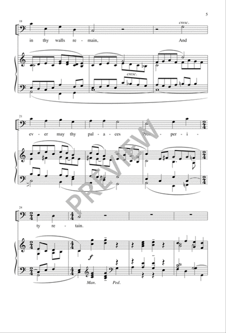 Pray That Jerusalem 4-Part scores gallery preview page 4