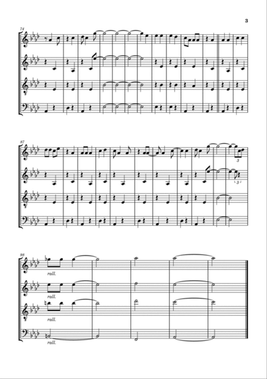 Hot Dog Dance Woodwind Quartet scores gallery preview page 4
