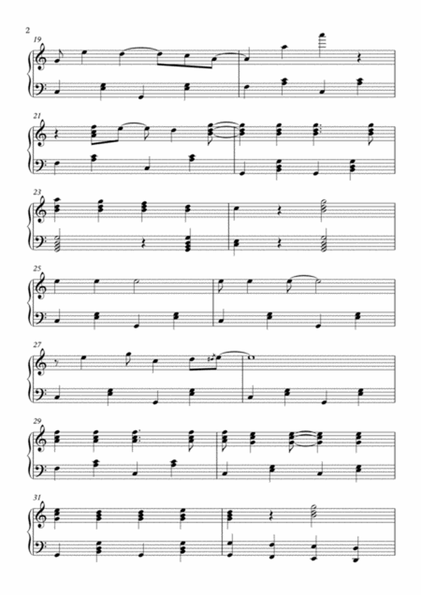 Jingle Bells Sad Christmas Version - Jingle Bells Piano Solo (Advanced) image number null