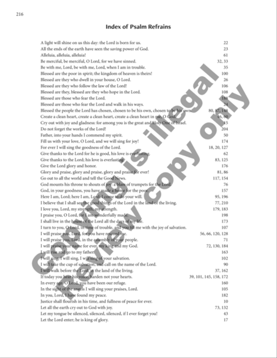 The Five Graces Psalter: Lectionary Psalms 4-Part scores gallery preview page 32
