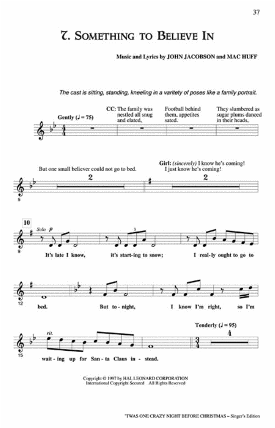 'Twas One Crazy Night Before Christmas (Musical) Choir scores gallery preview page 7