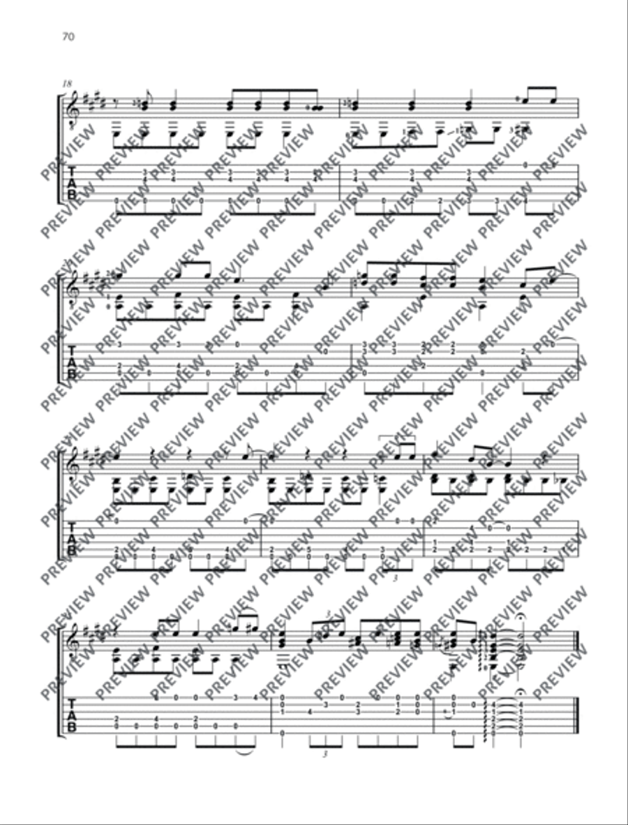 Sweet Home Chicago Guitar scores gallery preview page 4