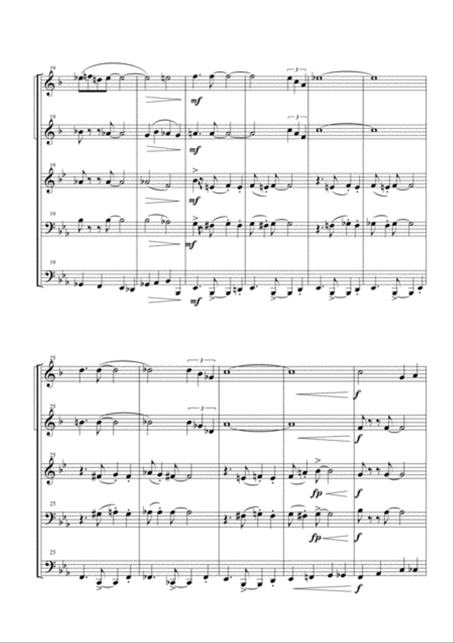 On Green Dolphin Street Brass Ensemble scores gallery preview page 5