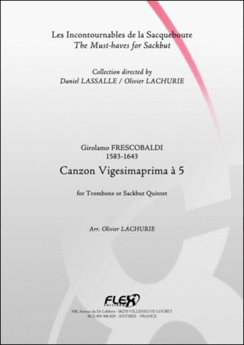 Canzon Vigesimaprima a 5 image number null