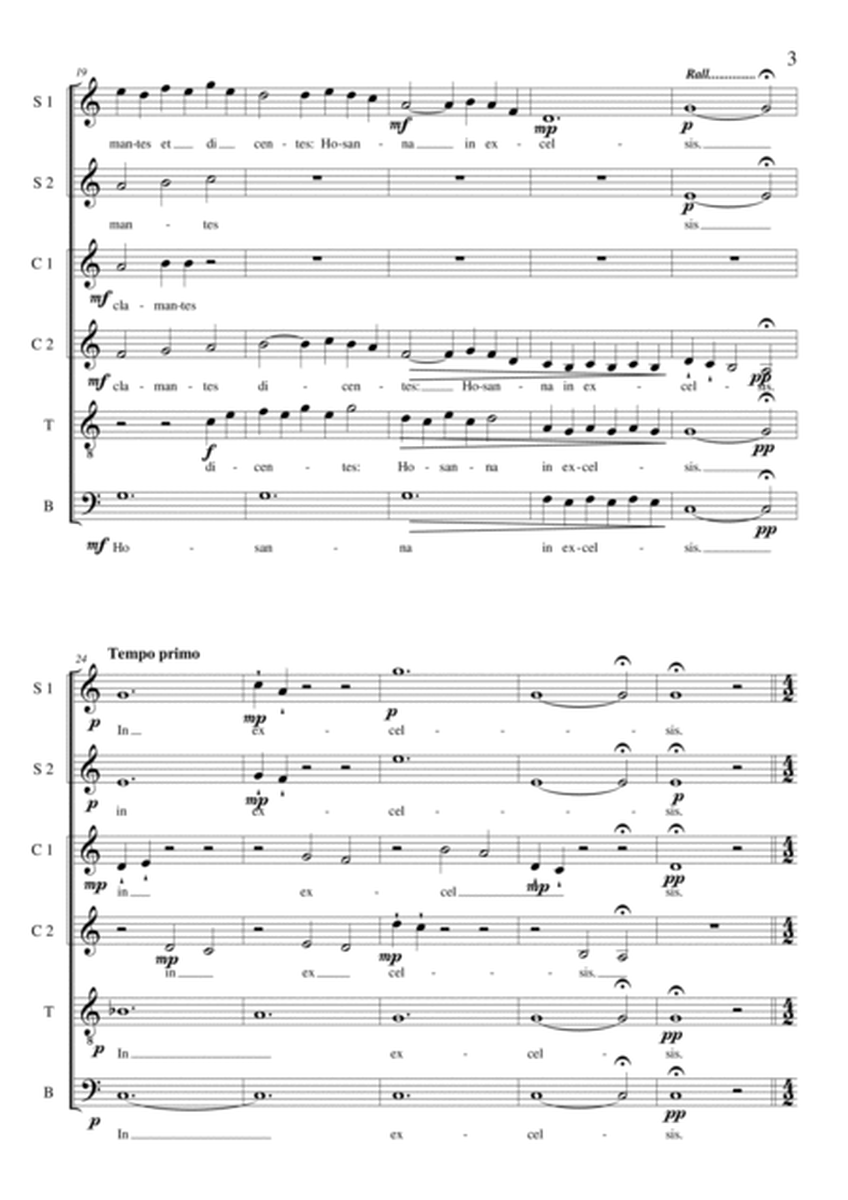 Dominica in palmis - antiphony for Choir SSAATB a cappella image number null