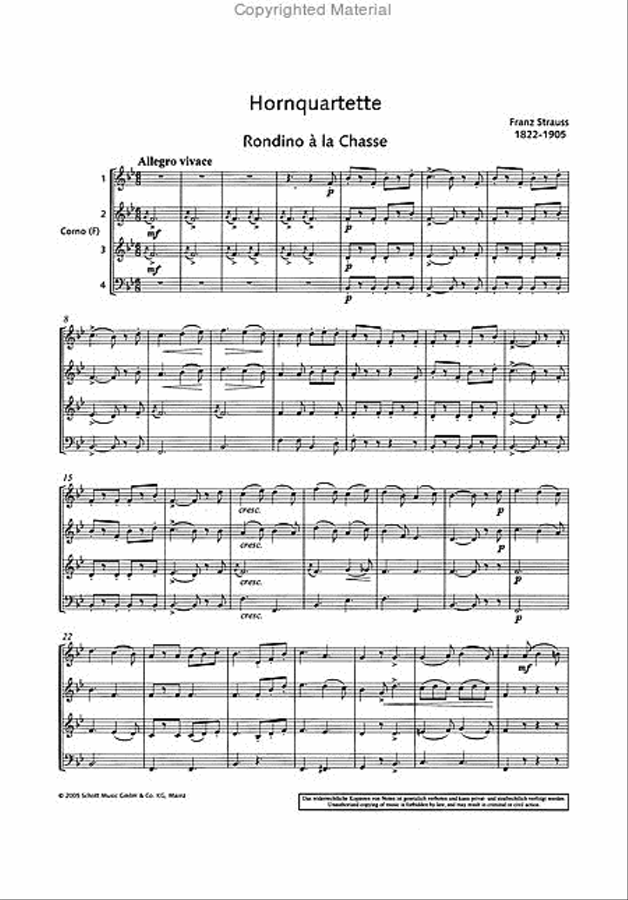 Horn Quartets Horn Quartets Horn scores gallery preview page 2
